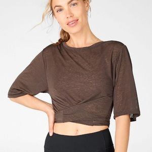 Fabletics tie front Ryan top